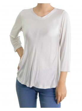 Maglia in raso girocollo 
